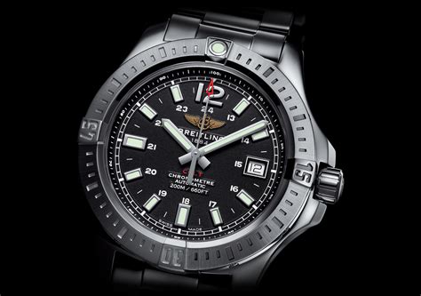 breitling colt black dial|breitling colt automatic model 41.